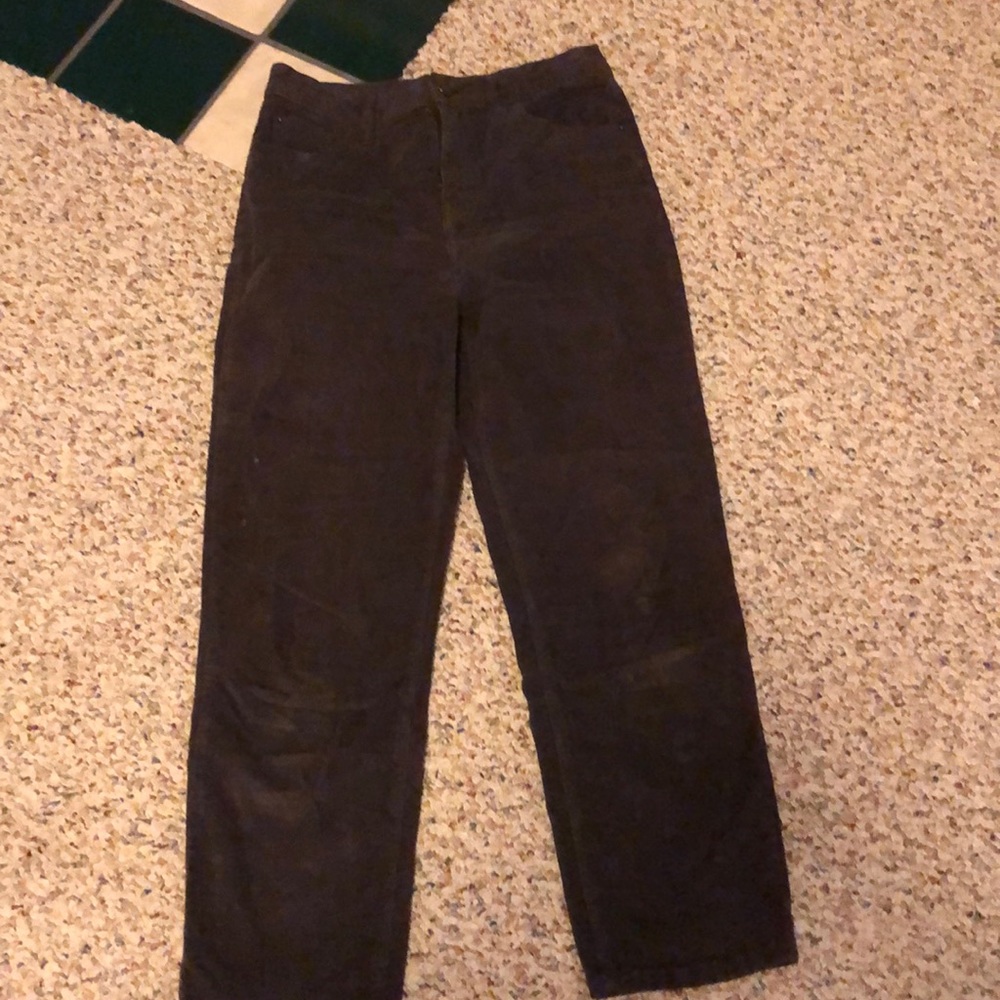High wasted brown pants